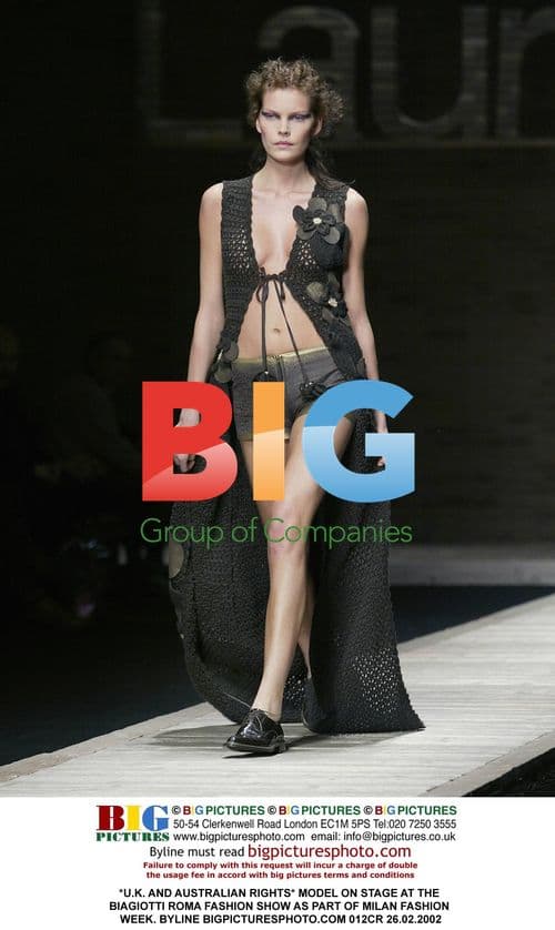 Model at Biagiotti Roma Fashion Show