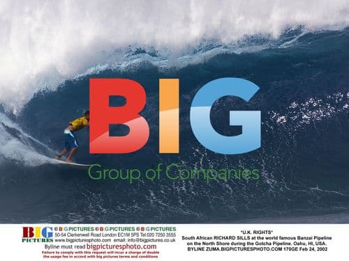 Richard Sills at the Banzai Pipeline