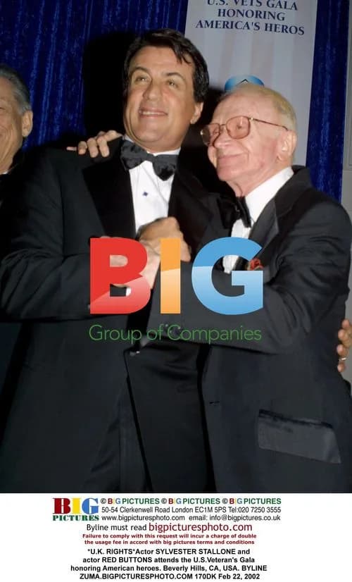 Sylvester Stallone and Red Buttons at U.S. Veteran's Gala