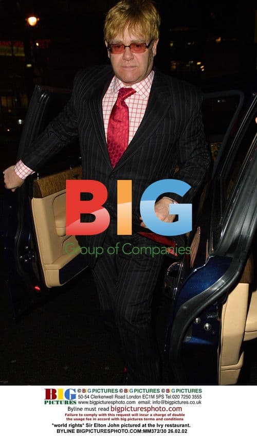 Sir Elton John at the Ivy Restaurant