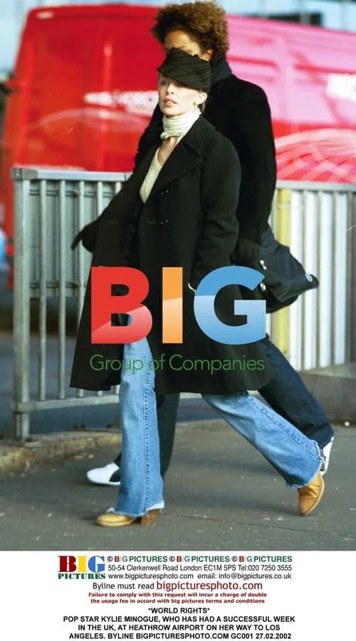 Kylie Minogue at Heathrow Airport