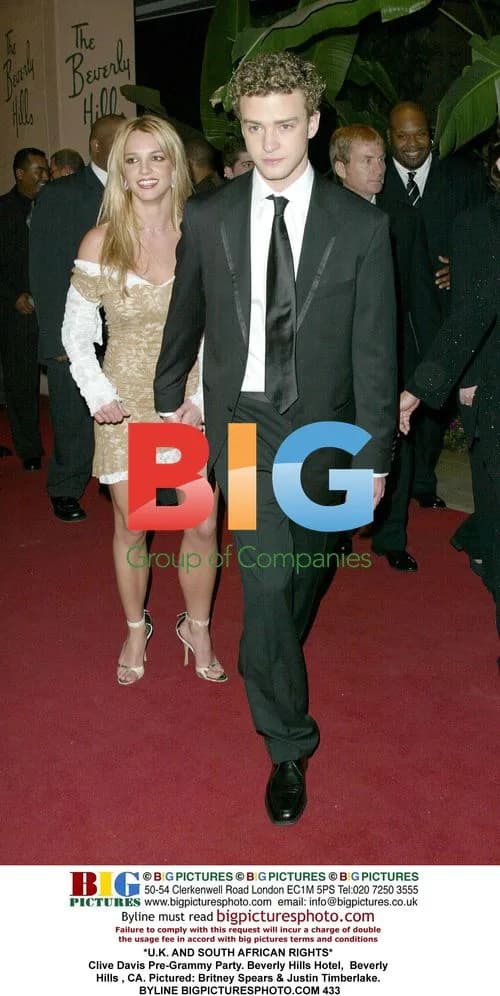 Britney Spears & Justin Timberlake at Clive Davis Pre-Grammy Party