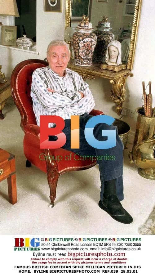 Spike Milligan at home