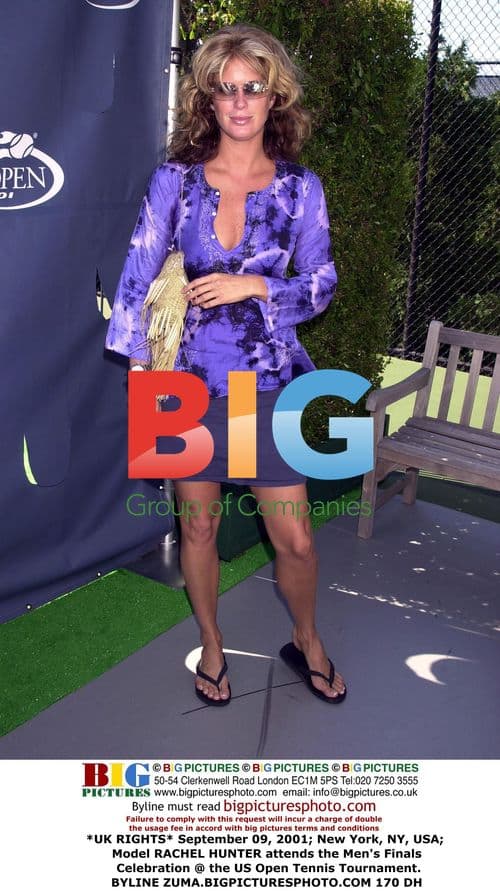 Rachel Hunter at 2001 US Open Men's Finals