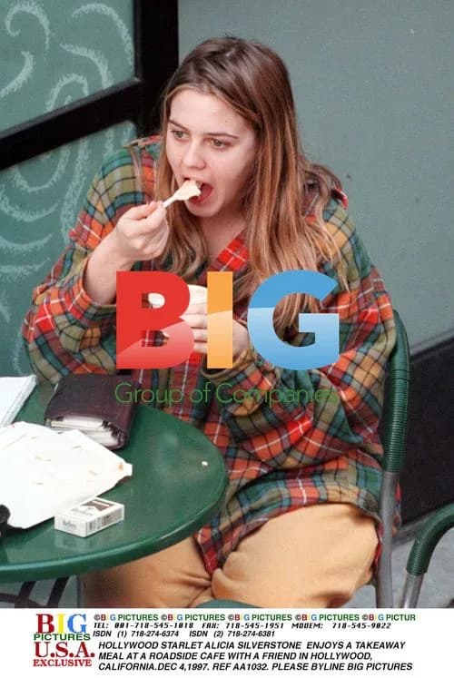 Alicia Silverstone Enjoys Ice Cream Sundae