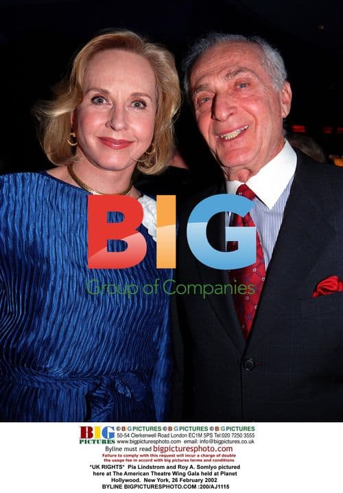 Pia Lindstrom and Roy A. Somlyo at American Theatre Wing Gala