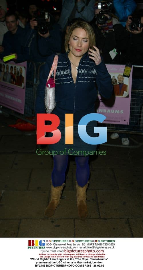 Lisa Rogers at "The Royal Tenenbaums" Premiere