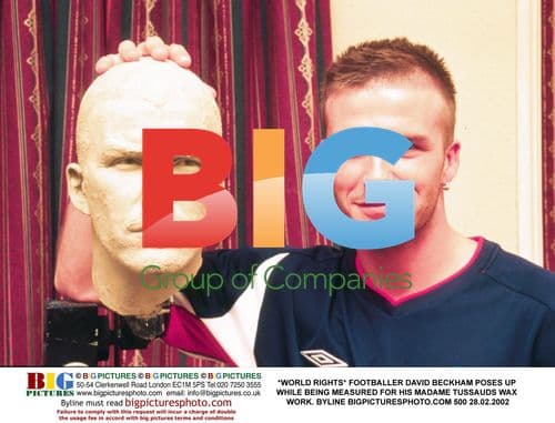 David Beckham Measured for Madame Tussauds Wax Work