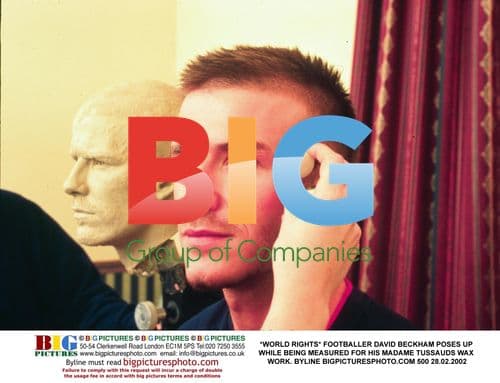 David Beckham Measured for Madame Tussauds Wax Work