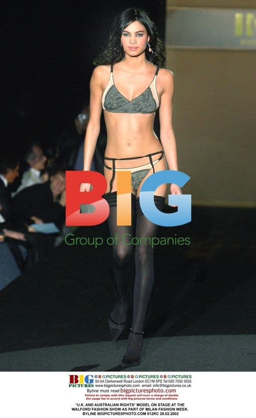 Model on stage at Walford Fashion Show