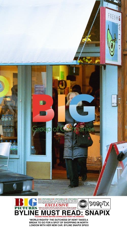 Dutchess of Kent goes shopping in North London