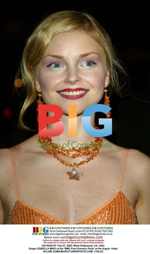 Singer IZABELLA MIKO at BMG Post Grammy Party