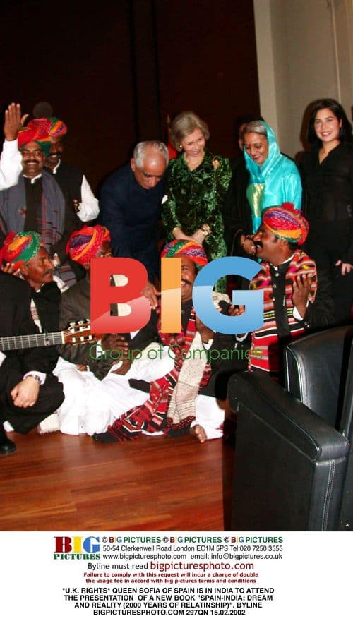 Queen Sofia of Spain in India