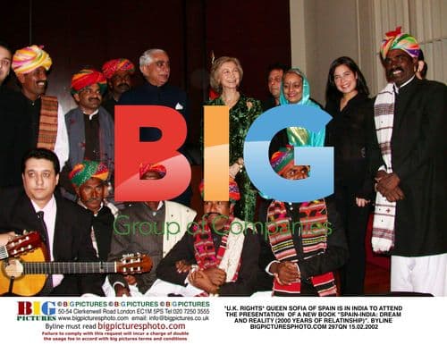 Queen Sofia of Spain in India