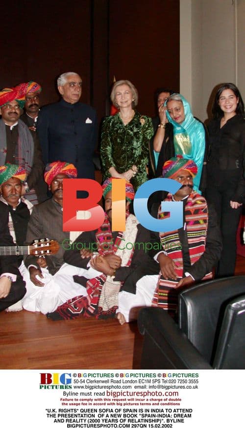 Queen Sofia of Spain in India