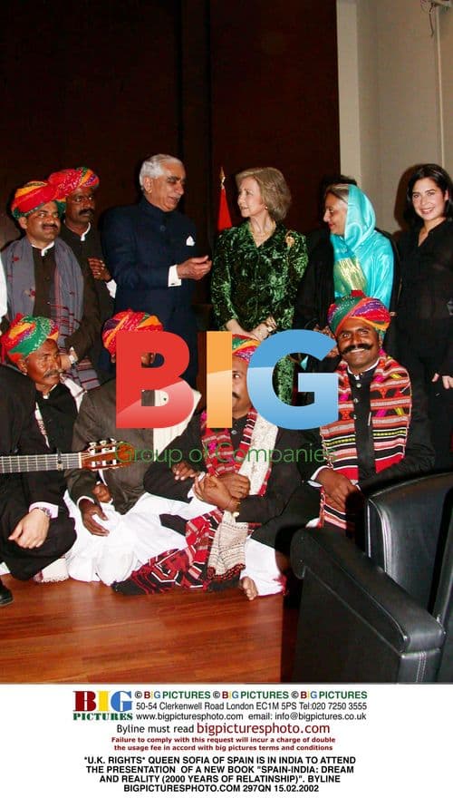 Queen Sofia of Spain in India
