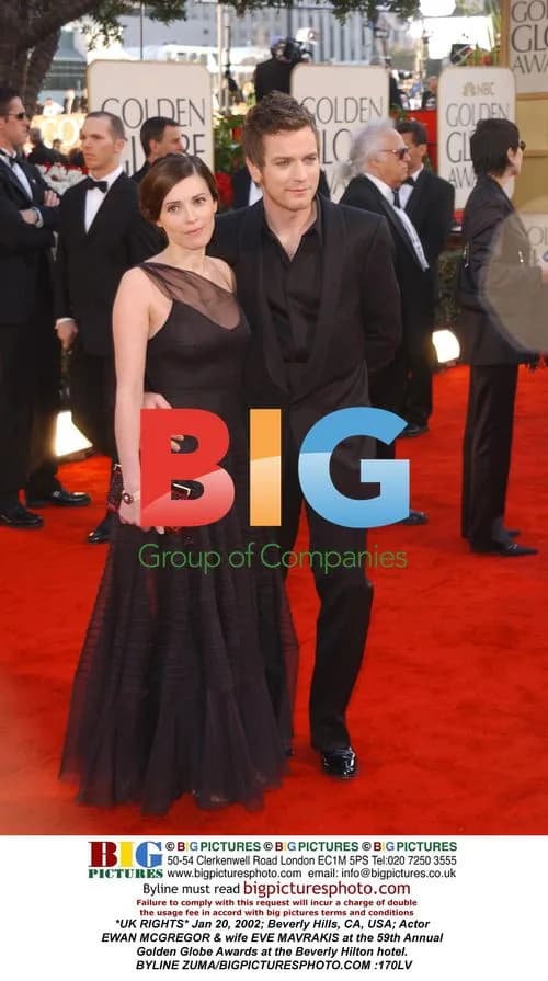 Ewan McGregor & wife at Golden Globes