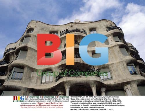 Antoni Gaudi's Casa Mila in Barcelona