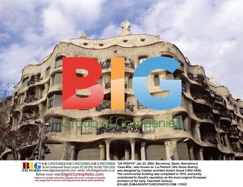 Casa Mila, Antoni Gaudi's Landmark Building in Barcelona