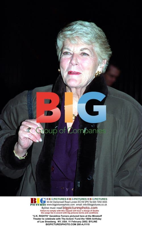 Geraldine Ferraro at Strasberg's 100th birthday