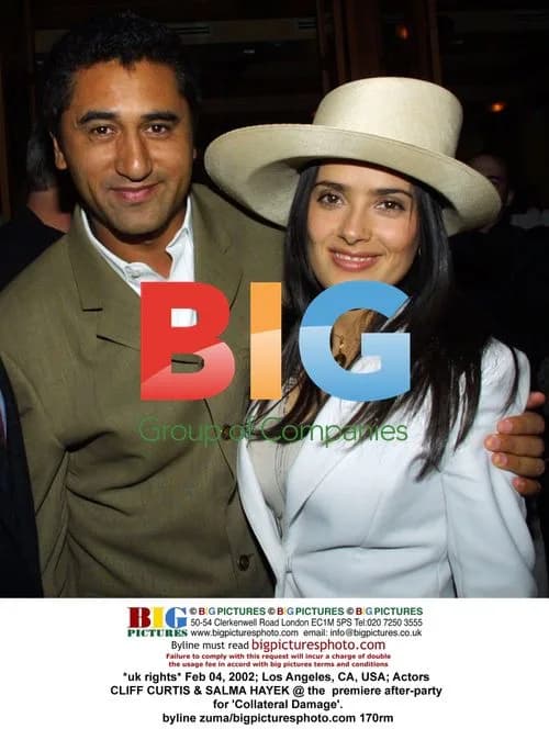 Cliff Curtis & Salma Hayek at 'Collateral Damage' Premiere