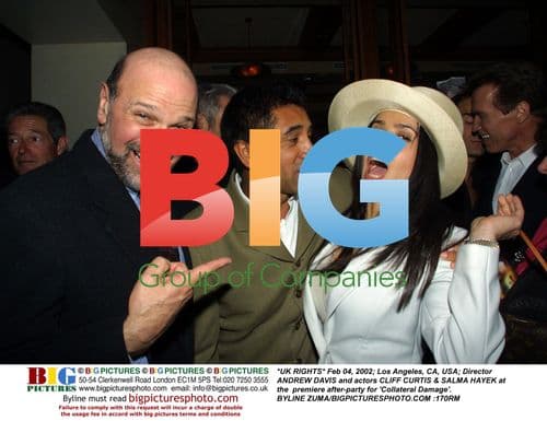 Salma Hayek, Andrew Davis and Cliff Curtis at 'Collateral Damage' Premiere