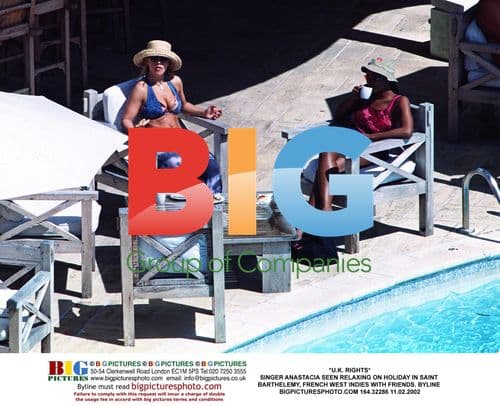 Anastacia Relaxing on Holiday in Saint Barthelemy