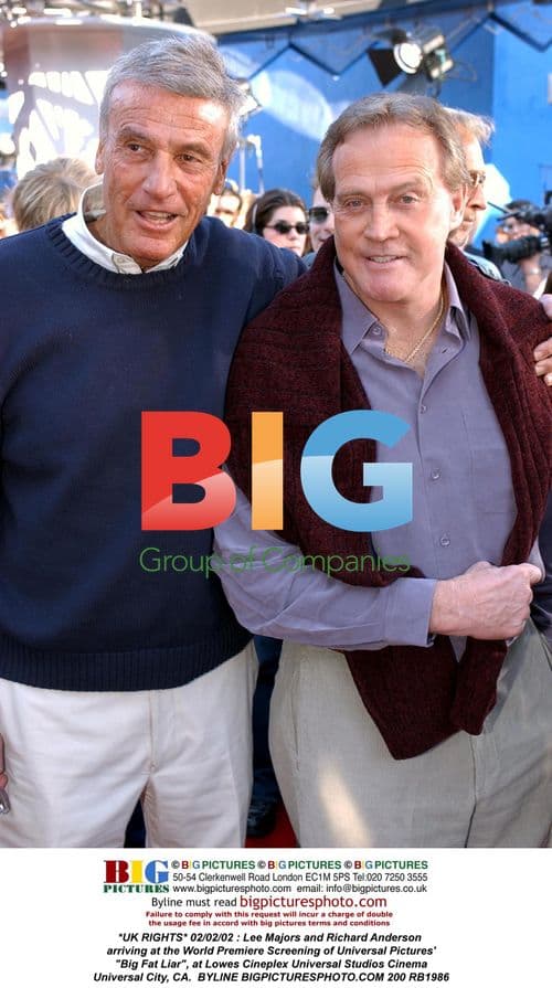 Lee Majors and Richard Anderson at "Big Fat Liar" Premiere