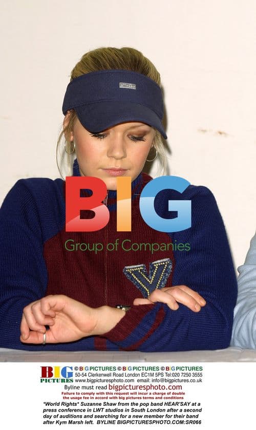 Suzanne Shaw at HEAR'SAY press conference