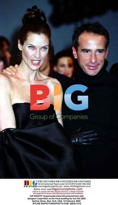 Supermodel Carol Alt & designer Lloyd Klein