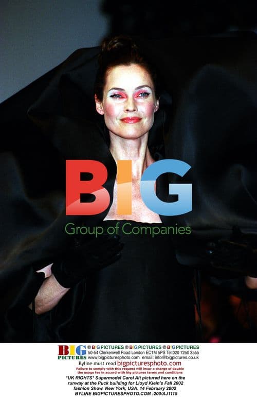 Supermodel Carol Alt at Lloyd Klein Fashion Show