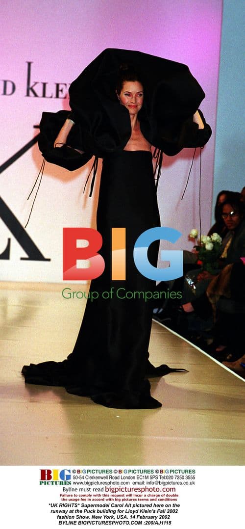 Carol Alt at Lloyd Klein Fall 2002 Show