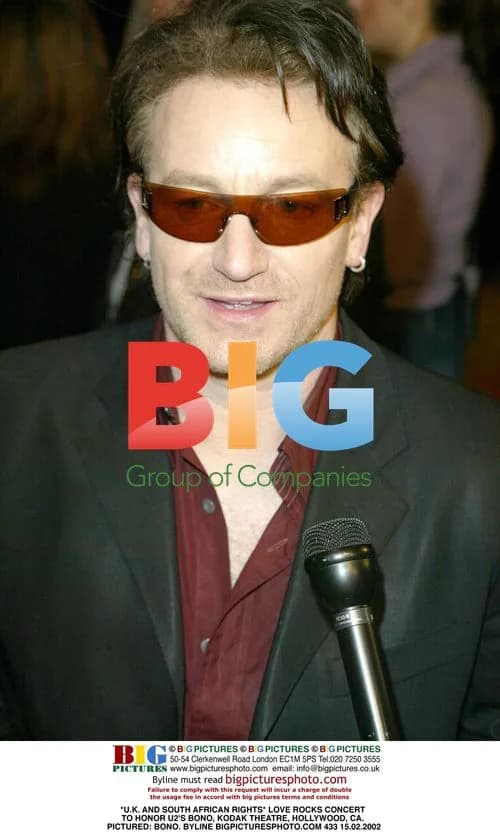 LOVE ROCKS Concert to Honor U2's Bono