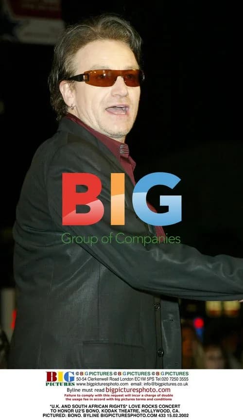 LOVE ROCKS Concert Honoring U2's Bono