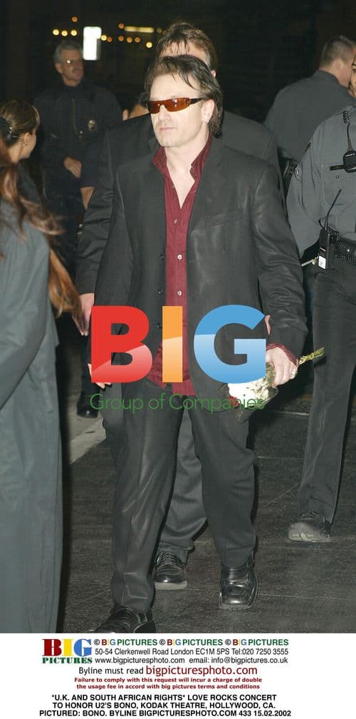 LOVE ROCKS Concert to Honor U2's Bono