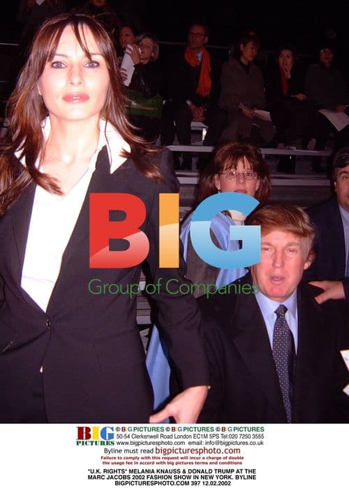 Melania Knauss & Donald Trump at Marc Jacobs 2002 Fashion Show