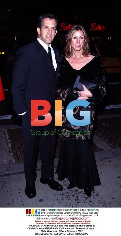 Kenneth Cole and wife at AMFAR Gala