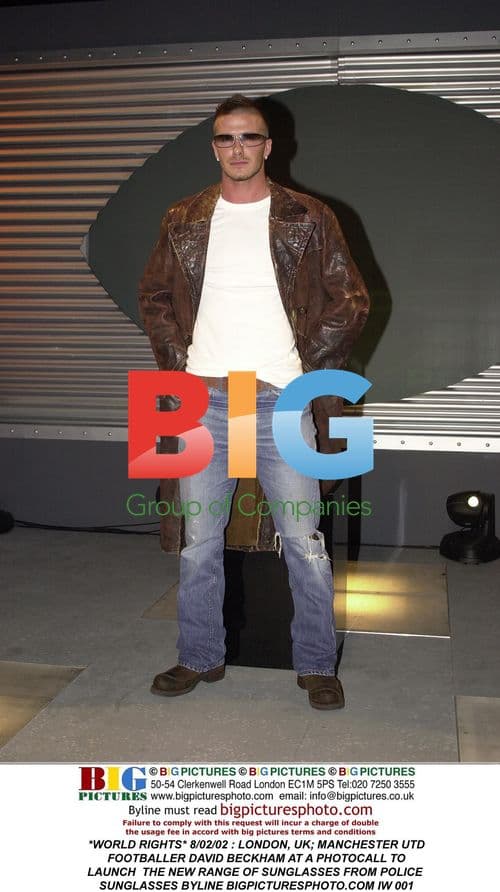 David Beckham at Police Sunglasses Launch