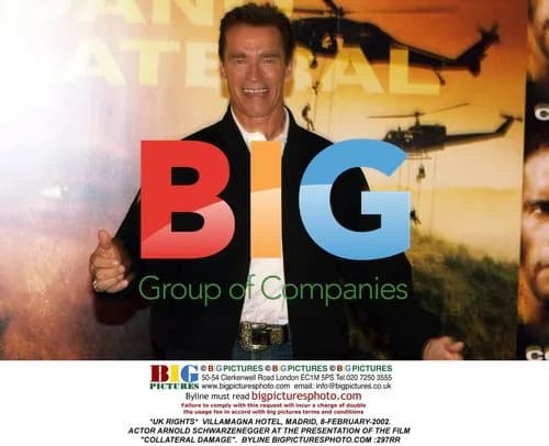 Arnold Schwarzenegger at 'Collateral Damage' event