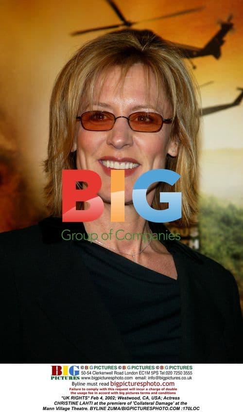 Actress CHRISTINE LAHTI at 'Collateral Damage' premiere