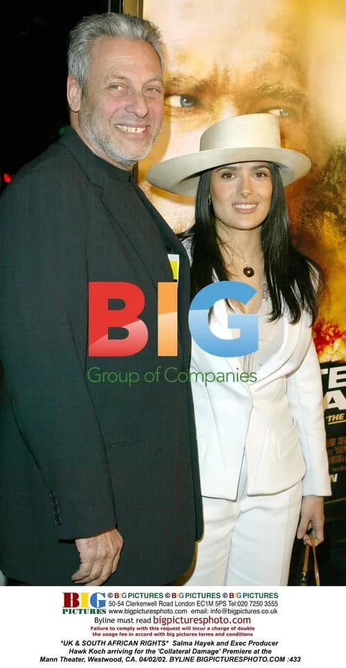 Salma Hayek and Exec Producer Hawk Koch at 'Collateral Damage' Premiere