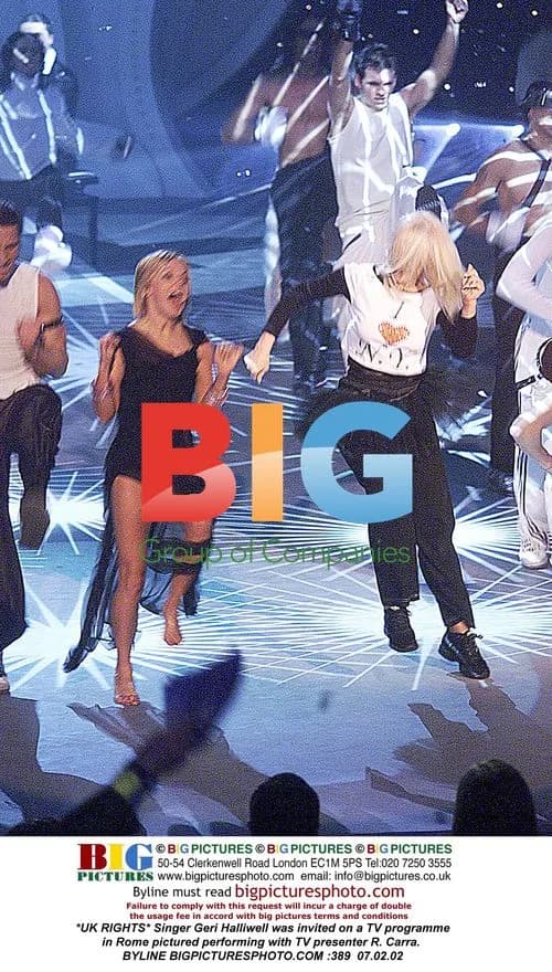 Geri Halliwell performs on TV show in Rome