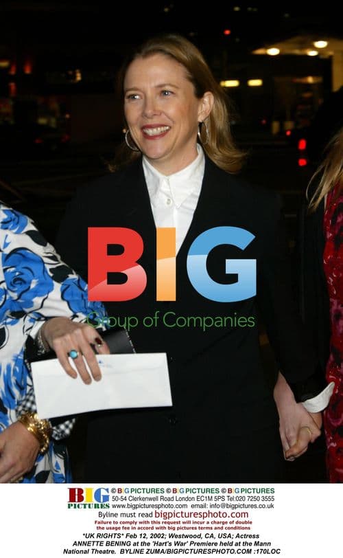 Annette Bening at 'Hart's War' Premiere