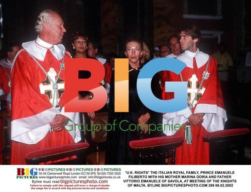 Italian Royal Family at Knights of Malta