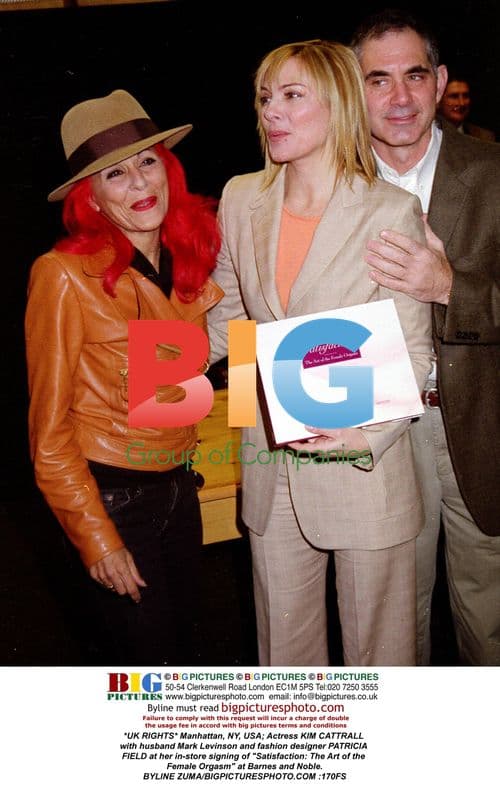 KIM CATTRALL with PATRICIA FIELD at book signing