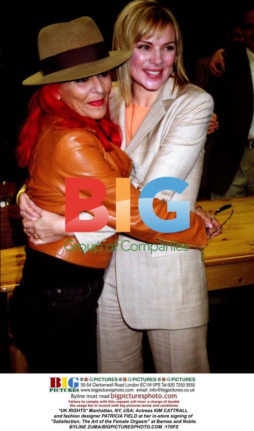 KIM CATTRALL and PATRICIA FIELD at book signing