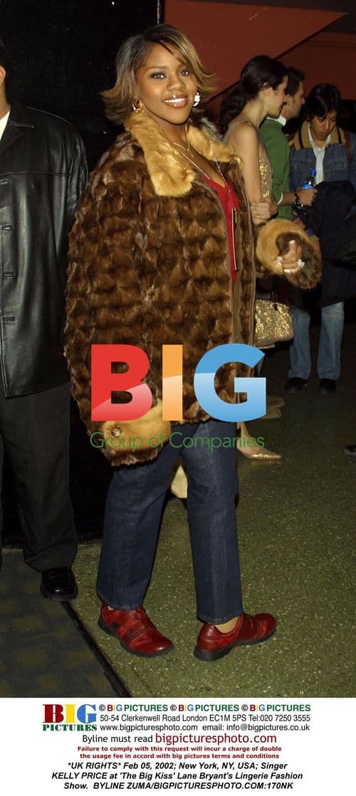 Singer KELLY PRICE at The Big Kiss lingerie show