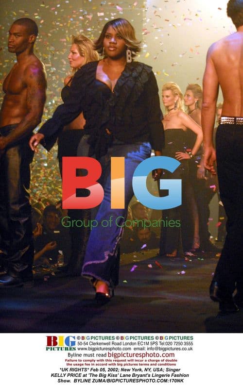 Singer KELLY PRICE at 'The Big Kiss' Lane Bryant Fashion Show