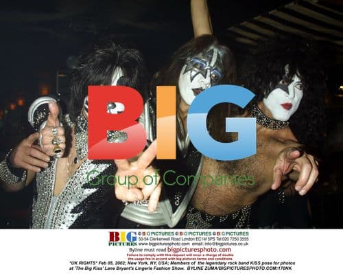 KISS Poses at The Big Kiss Fashion Show