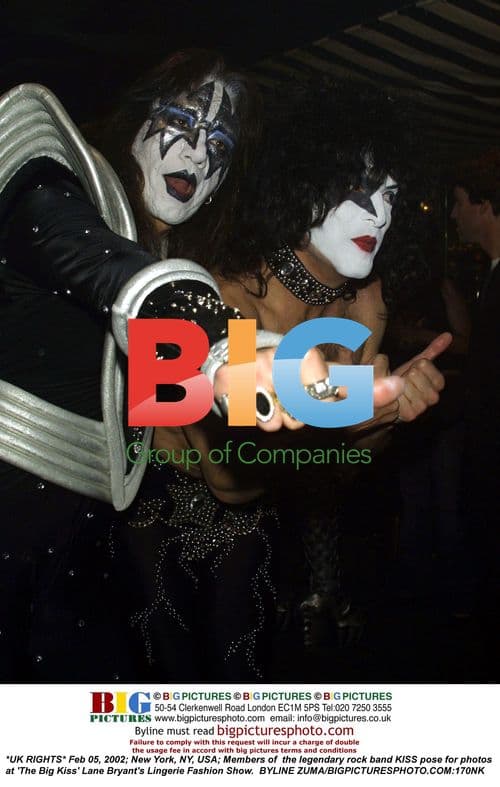 KISS members at Lane Bryant Lingerie Fashion Show